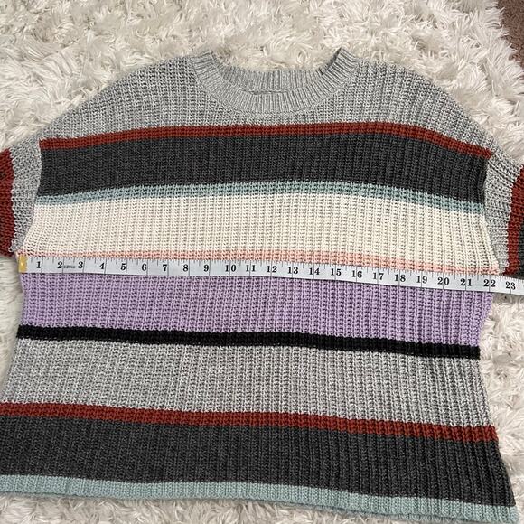 American Eagle Multicolored Striped Pullover Sweater Size M - Picture 6 of 7